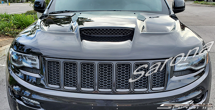 Custom Jeep Grand Cherokee  SUV/SAV/Crossover Hood (2011 - 2021) - $1290.00 (Part #JP-020-HD)